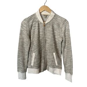 Lucky Brand metallic bomber style cardigan XS NWT MSRP $119